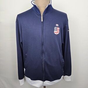 FIFA Team USA Soccer World Cup South Africa 2010 Track Jacket Size XL- Blue